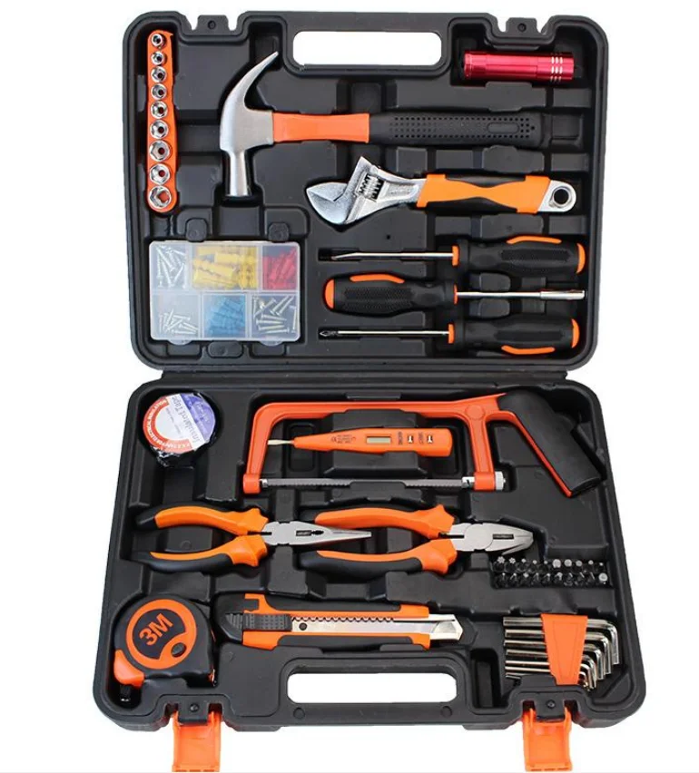 Auto Repair Tool Combination Package Mixed Toolbox  Repair Portable Tools Set Box Hand Tool Kit