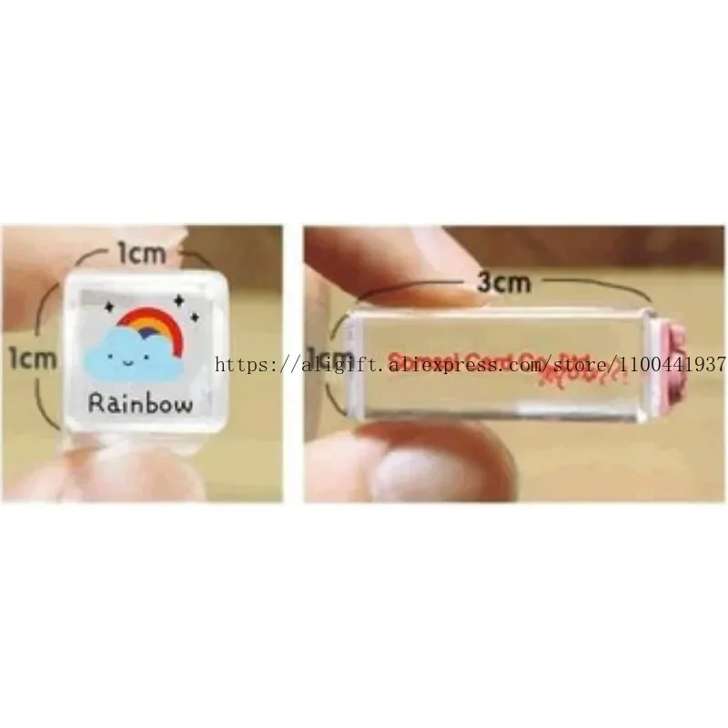 Creative Cute Mini Crystal Seal Weather Emoticon DIY Hand Account Album Diary Decoration 8 Packages