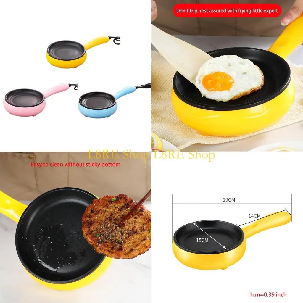 L8RE 스틱 프라이팬 둥근 달걀 요리 팬 미니 계란 및 오믈렛 팬 계란 보일러 주방 조리 식기 세척기 안전