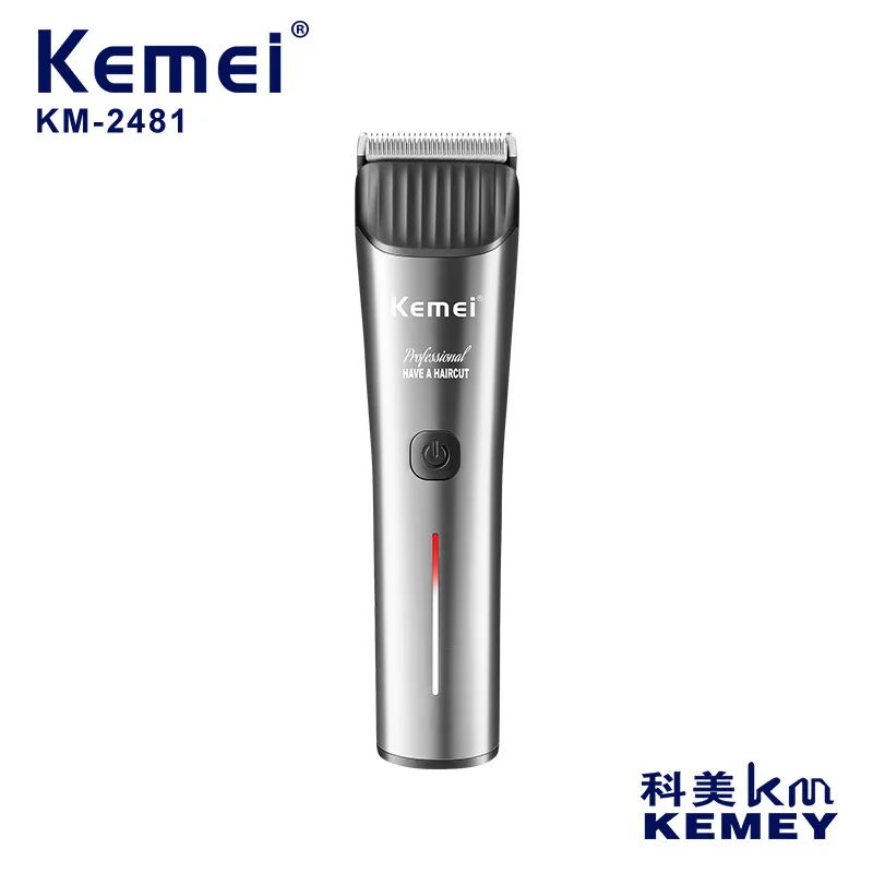 

Kemei KM-2481 Professional Hair Clipper Adjustable Beard Hair Trimmer Electric Barber Haircut Machine Rechargeable