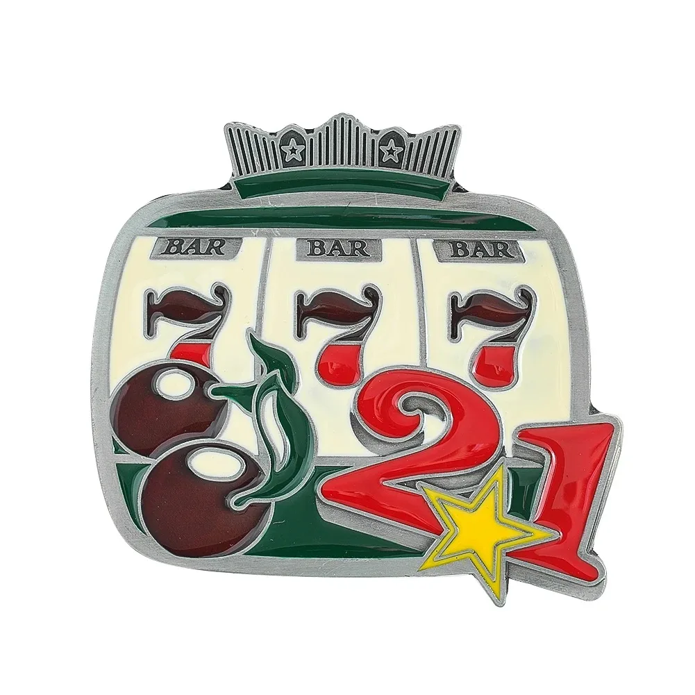 

Счастливый номер 7, пряжка для ремня, сплав, корона, стиль, ковбойский пояс в западном стиле, аксессуар для охотничьего наряда, ретро-рок, панк, украшение, Gif