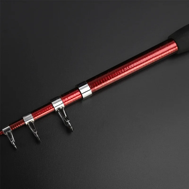 100% original Portable Rotary 2.1M-3.0M Carp Fishing Rod glass Fiber Telescopic Travel Sea Boat Rock Baitcasting Fishing pole