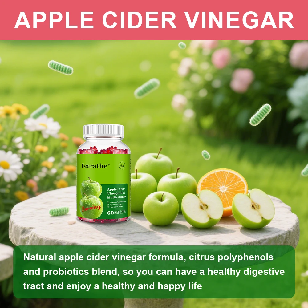 Apple Cider Vinegar Gummies - Fat Burner, Boosts Digestion and Metabolism, Weight Management, Dietary Supplement