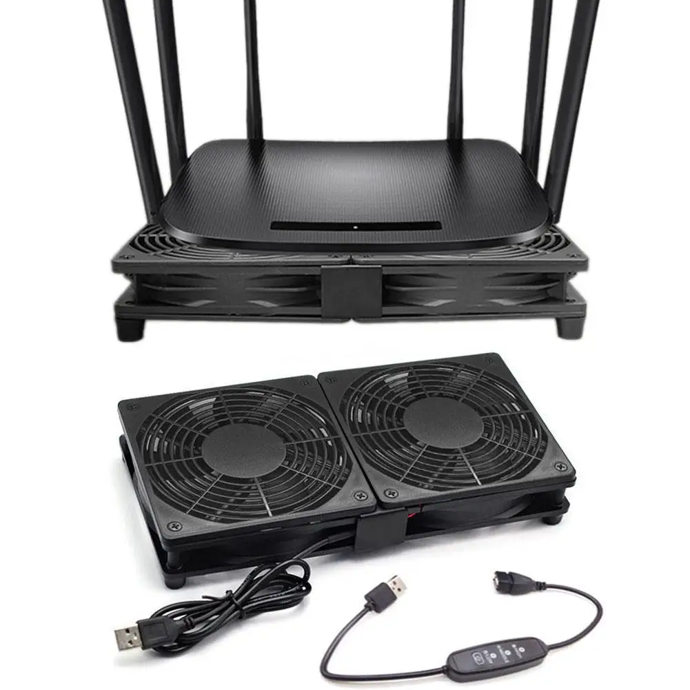 Neue 120mm 5v USB Router Lüfter Mit Geschwindigkeit Controller Diy Pc Kühler Tv Box Drahtlose Stille Ruhig für Router Modem Recei O5h5