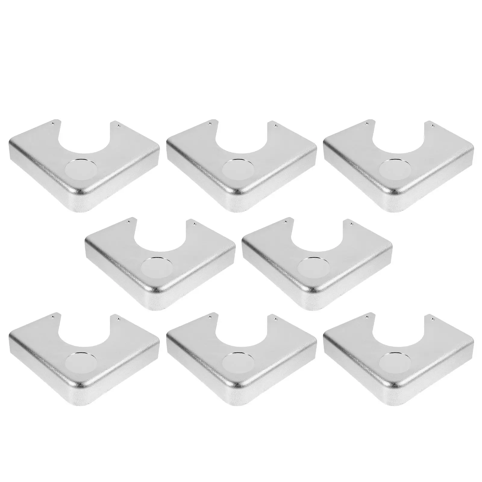 

8 шт. хромированных угловых элементов для бильярдного стола с прочной конструкцией из АБС-пластика - Сменные угловые пластины для повышения долговечности бильярдного стола