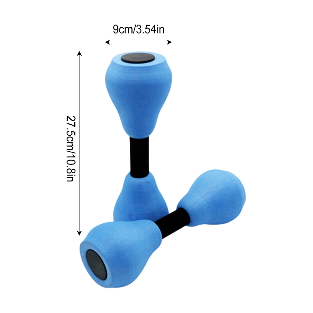 دمبلز للتمارين المائية للنساء والأطفال ، رياضات مائية صغيرة ، حمام سباحة صيفي ، معدات لياقة بدنية ، إيفا ، 2 * لكل مجموعة