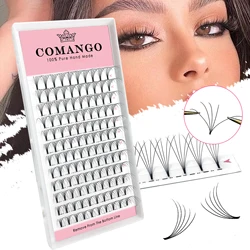 CoMango Short Stem Eyelash Extension Premade Volume Fans 3d/4d/5d/6d/10d Wide Russian Eyelash Extension Mink Eyelash Extension