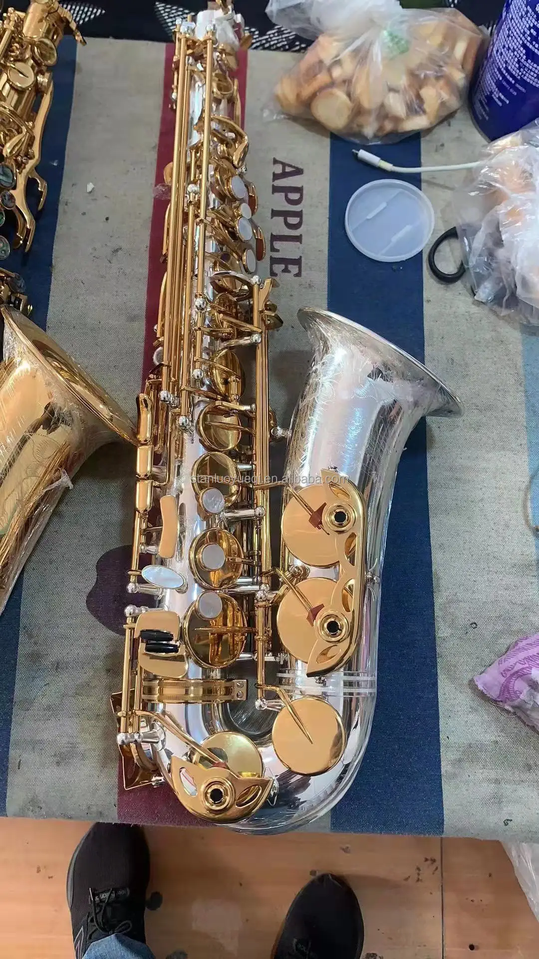 Profession Saxophone Alto Eb Silver Plating Phosphor Copper