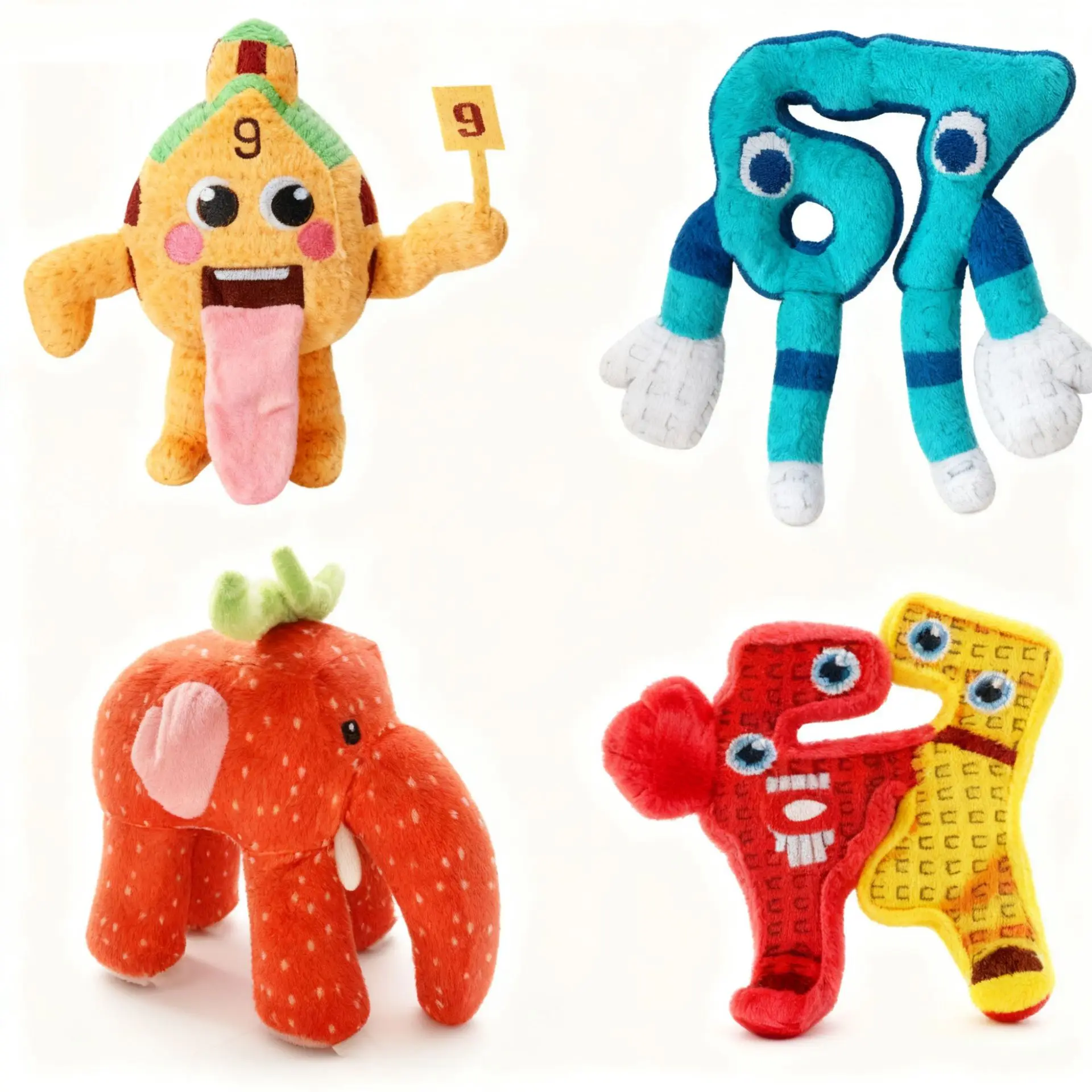 جديد سرقة الدماغ Esok School أفخم سامي جانديل الفراولة الفيل محشوة دمية لطيف رقم. 9 لعبة منزل هدية للمعجبين