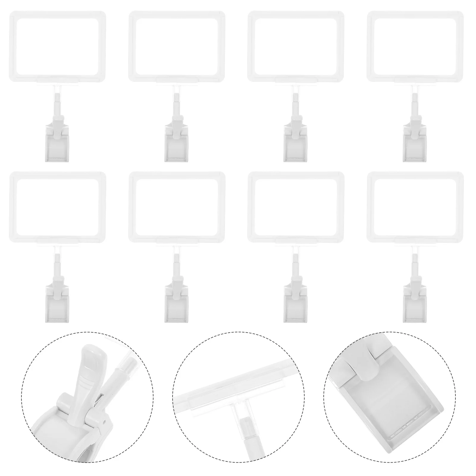 

15Set Double Head Display Clips for Retail Tags Clothes Size Tags Supermarket Label Holder Sale Signs Sale Signs for Shops