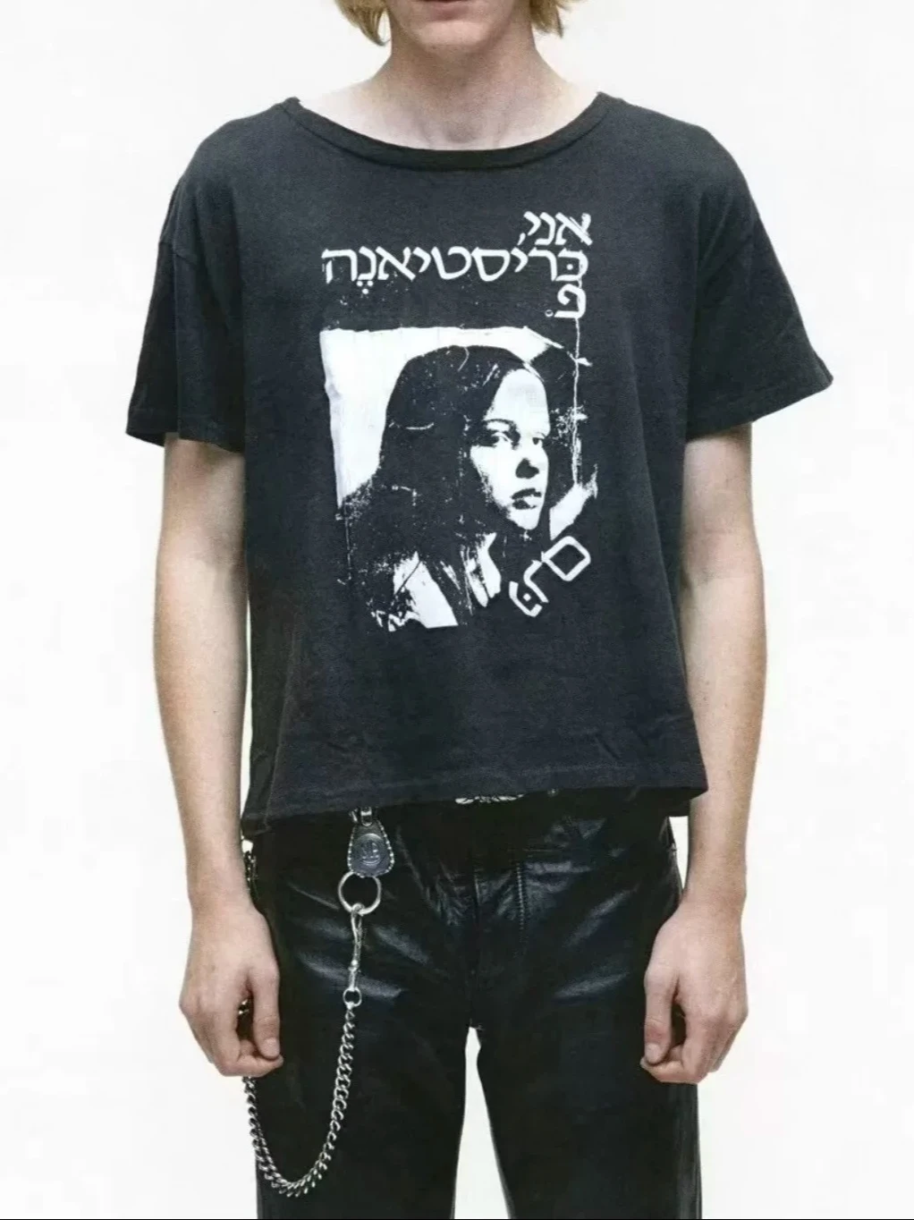 

ER/D Girl Portrait Print Old Short Sleeve T-Shirt 24FW