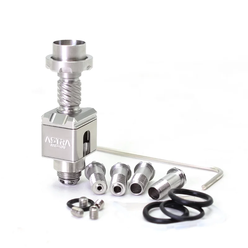 جسر SXK MISSION XV Astra RBA للبليت / Boro Mod - فضي، 316SS، 5 قطع دبوس هوائي