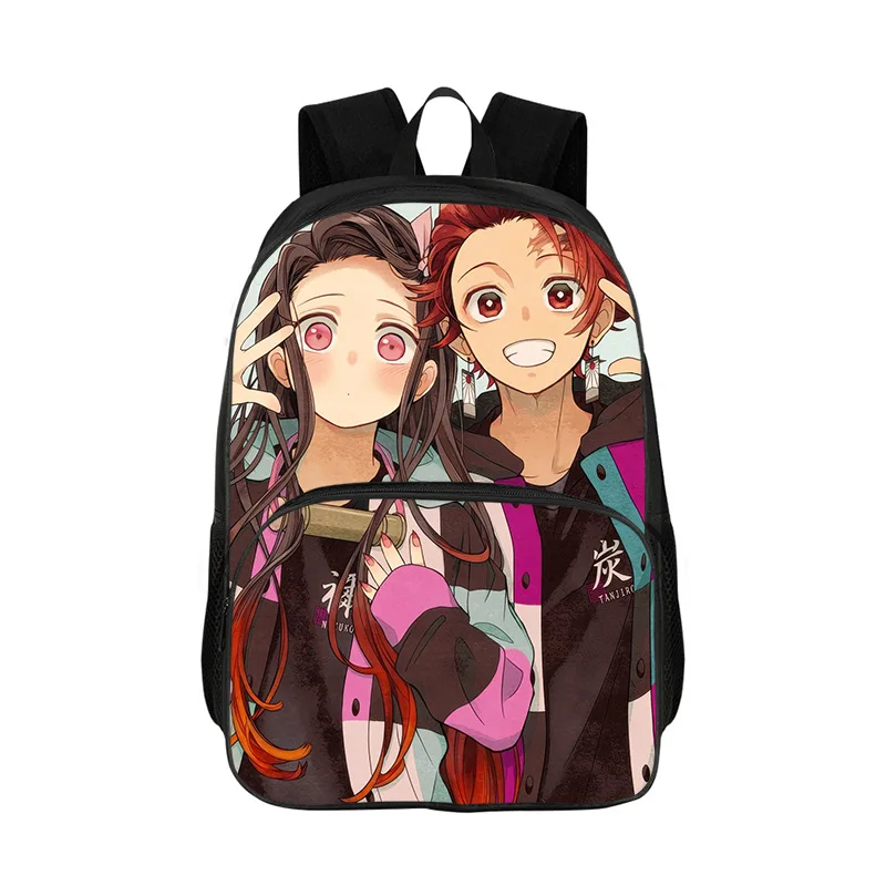 حقيبة ظهر مدرسية Demon Slayer Mochila للصف 1-4، حقائب مدرسية مطبوعة على شكل حيوانات كرتونية للأولاد والبنات حقيبة ظهر للأطفال للمدرسة