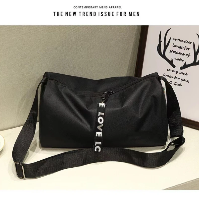 Men's Bag Sports Fitness Yoga Bag Short Trip Large Capacity Single Shoulder Crossbody Luggage Bag Lightweight for Women