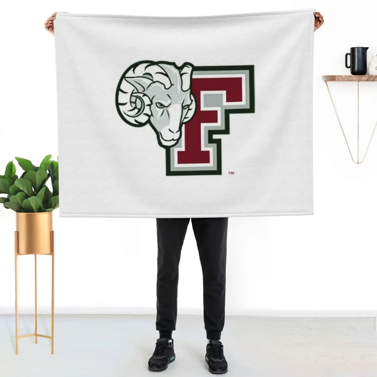 Fordham University Throw Blanket Flannel Fabric Blankets Sofas Of Decoration Designers Summer Beddings Picnic For Baby Blankets