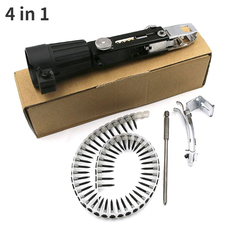 

125mm Chain Belt Screw Gun Head Electric Drill Woodworking Tools Cordless Electric Drill Automatic Chain Screw Gun Adapter