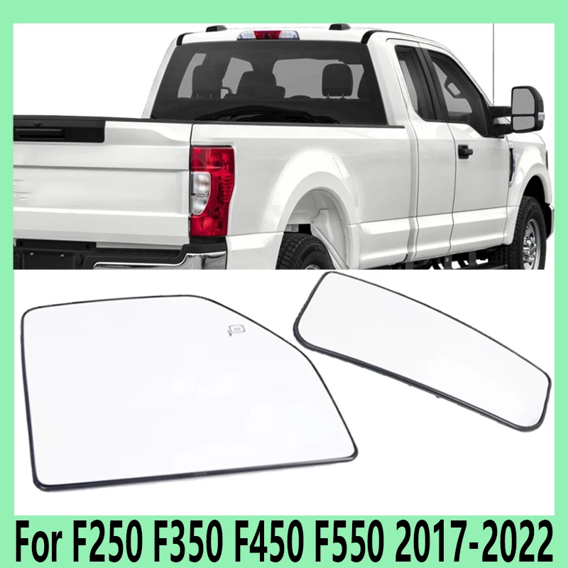 For Ford F150 2015-2020 F250 F350 F450 F550 2017-2022 Auto Parts Rearview Mirror Lens with Heating Function FL3Z17K707R