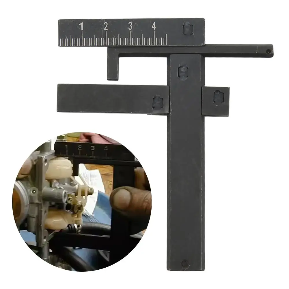 

Carburetor Float Level Gauge Metric Display 0‑40mm Adjustable Steel For Most Motorbikes D7G1