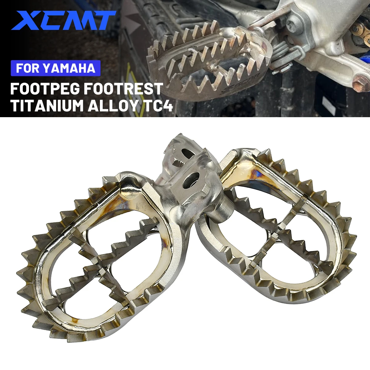 Для Yamaha YZ 65 85 125 250 YZ250F YZ450F YZ125X YZ250X YZ250FX YZ450FX WR250F WR450F Титановый сплав TC4 Подставки для ног Подножки