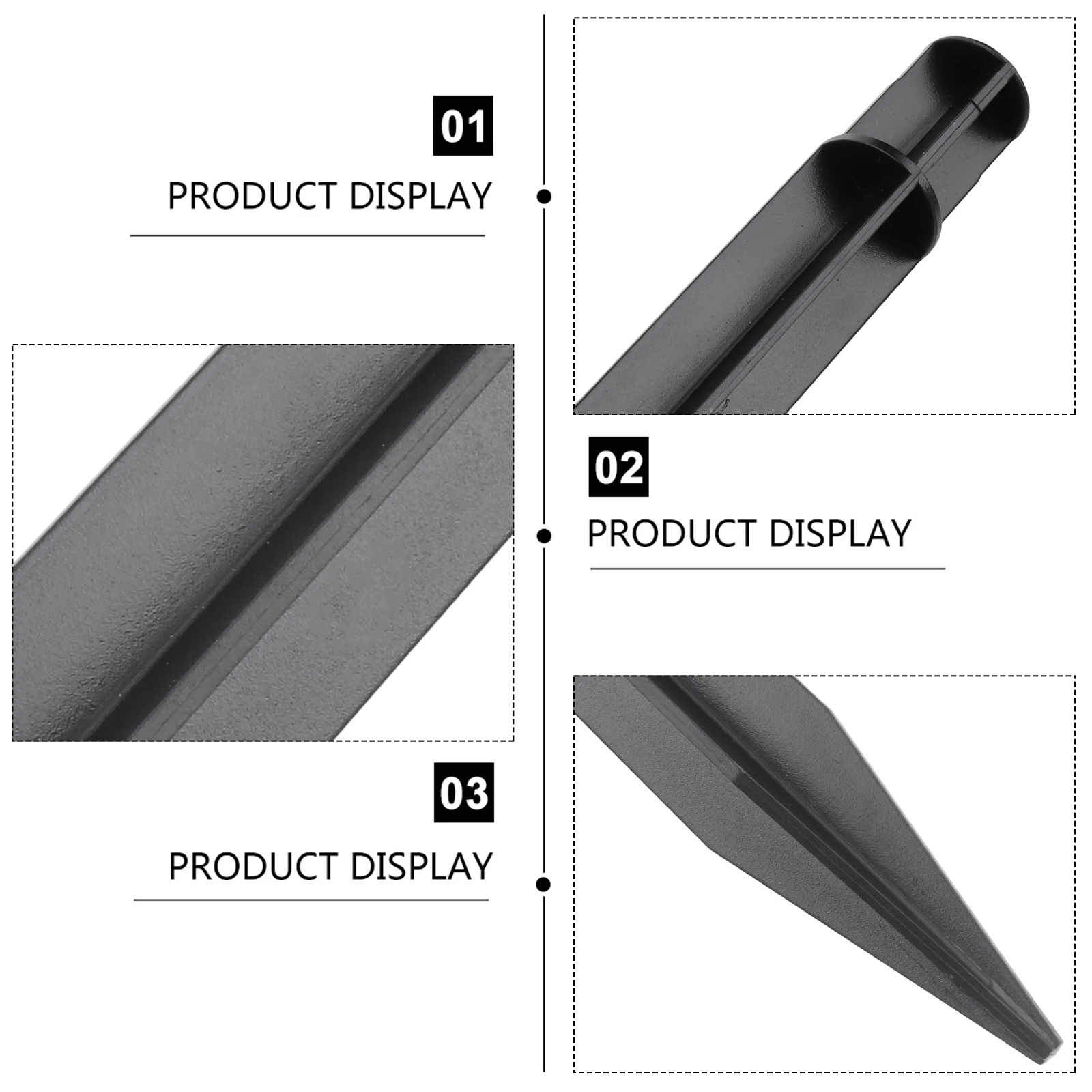

8pcs Lawn Lamp Ground Plug Durable Plastic Easy Assembly for Garden Lights Landscape Spike Holder Decorative Stakes