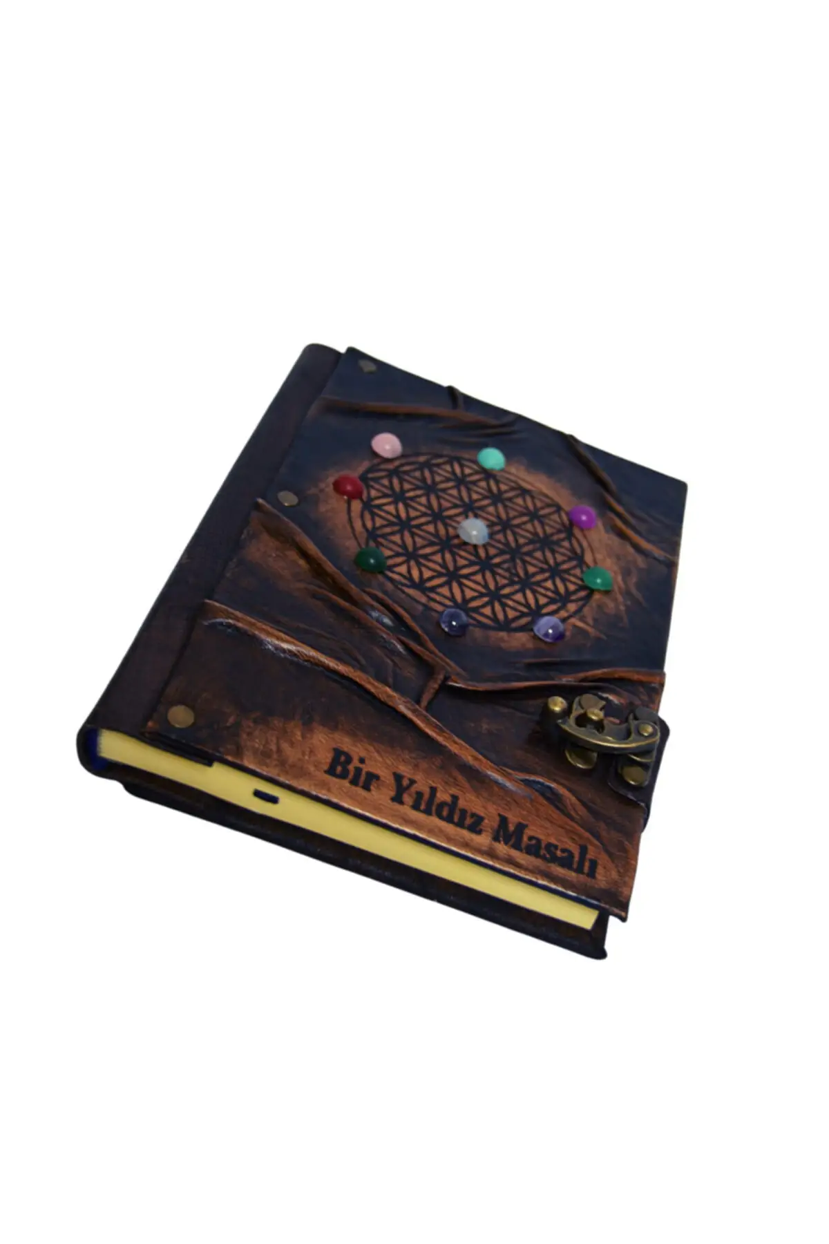 Uras Lederen Moment Reliëf 3 Dimensionale Tosbağa Kever 300 S. Schetsboek Handgemaakte Boek