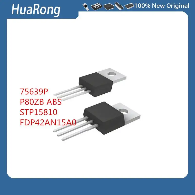 10Pcs/Lot    75639P      TO-220    P80ZB ABS   STP15810 FDP42AN15A0