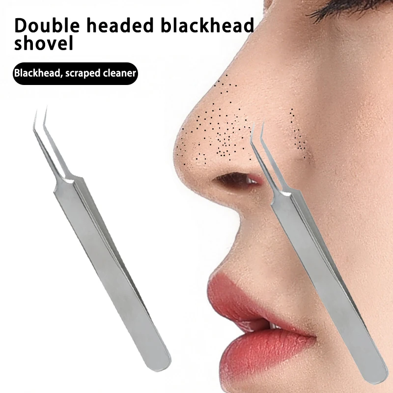 Stainless Steel Hair Follicle Cleansing Blackhead Scraper Massager For Facial Skin Care Board Blackhead Shovel ﻿Beauty Tool