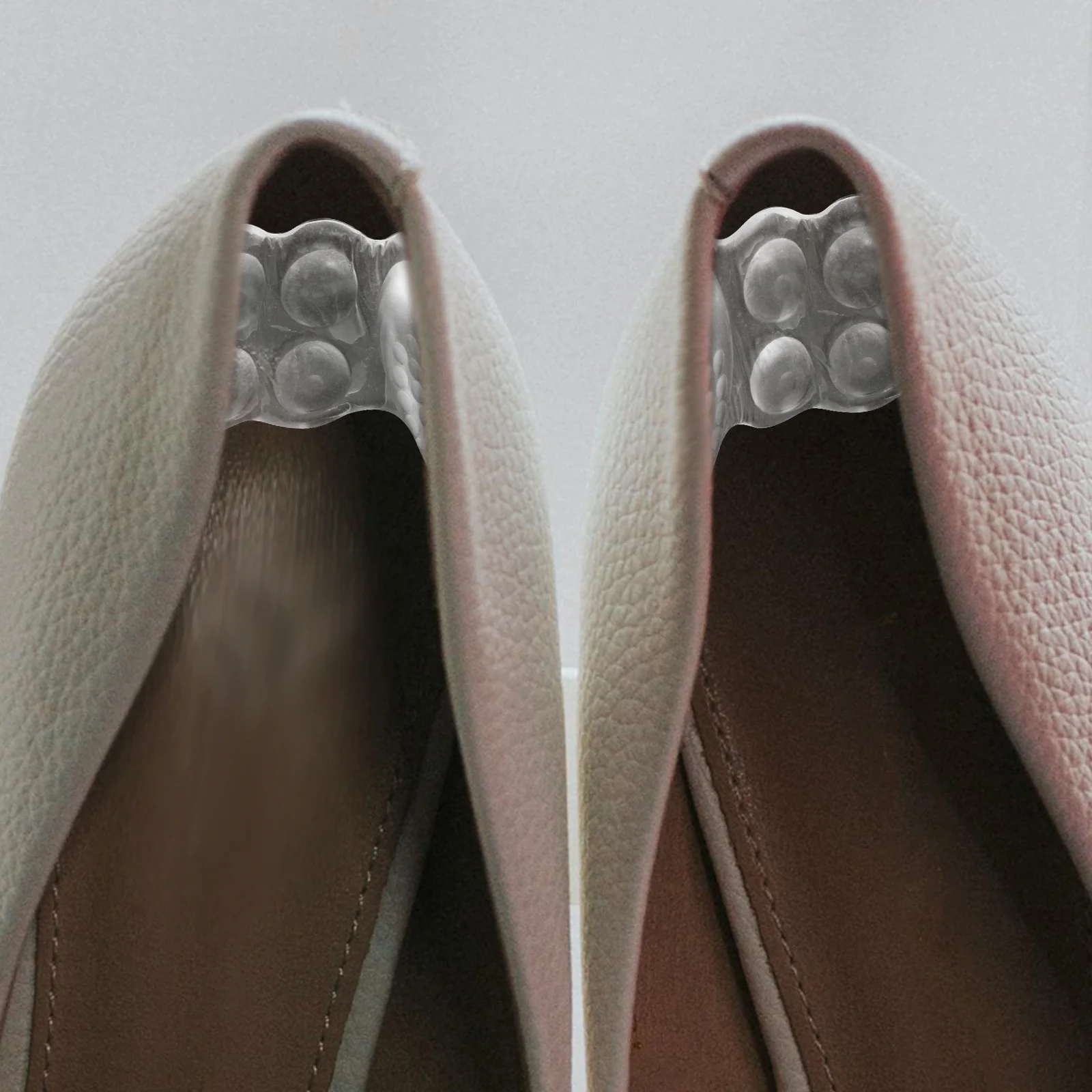 

4Pairs Silicone Heel Cushions Thin Comfortable Heel Liners Non-Slip Wear-Resistant Pads for Shoes Women Men Shoe Accessories