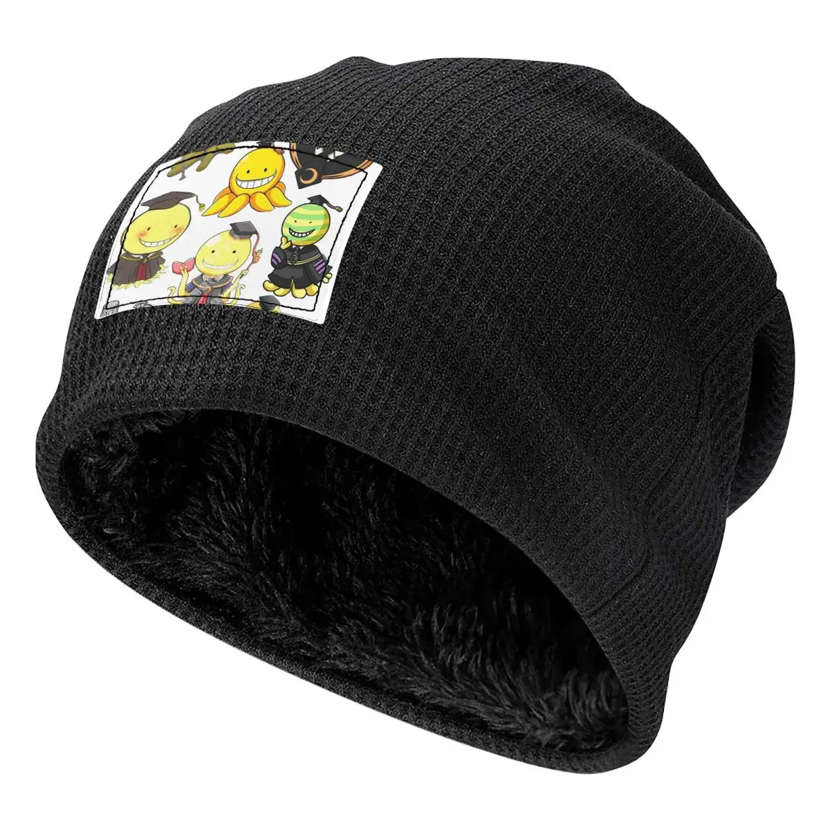 Assassination Classroom Octopus Koro Sensei Adult Beanies Caps Fleece-Lined Bonnet Hat Warm Fashion Autumn Winter Skullies Hats