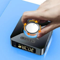 M5 LED Display Bluetooth-compatible Audio Transmitter Receiver 3.5mm AUX R/L RCA TF/U-Disk Jack Stereo Wireless Adapter With Mic