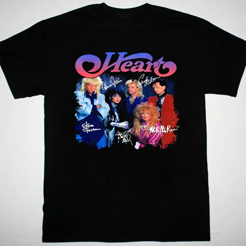 

Hot Heart Rock Band 100 Cotton Black Size S 4XL T Shirt Adult TT057