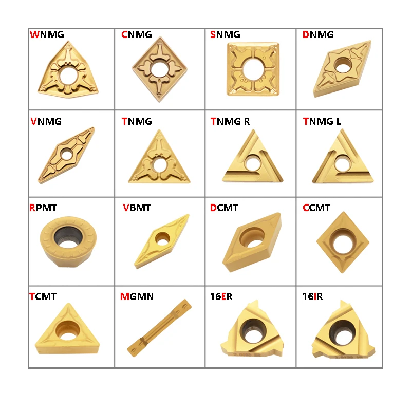 Beyond-inserções de Carboneto para Aço Ferramentas de Torno Amarelo Wnmg Cnmg Tnmg Vnmg Dnmg Ccmt Dcmt Tcmt 16er 16ir Mgmn Vbmt Wnmg080404 10 Pcs