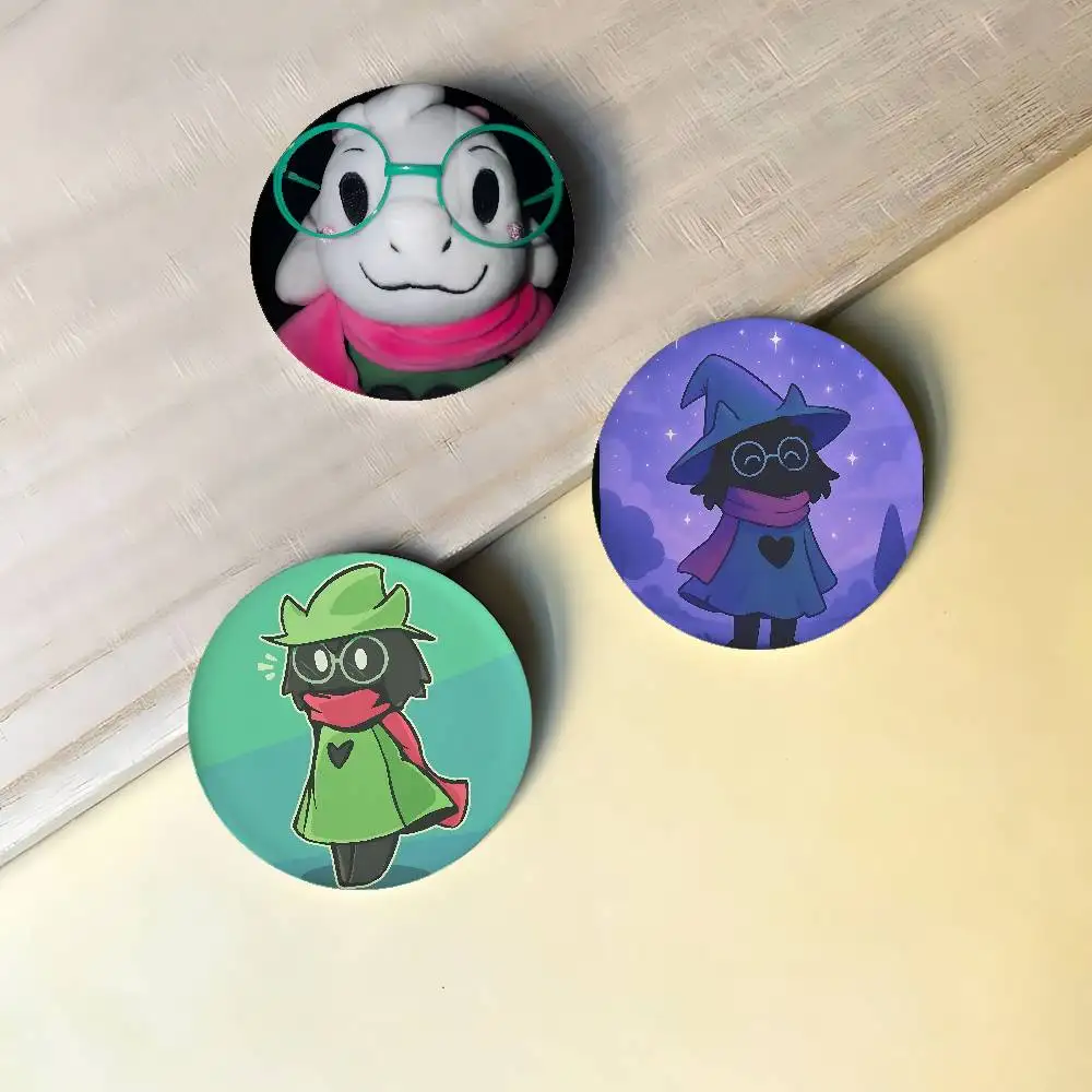 Deltarune Ralsei Badges Peripheral Lapel Pins Tinplate Round Brooch For Shoulder Bag Accessories Souvenir Gifts