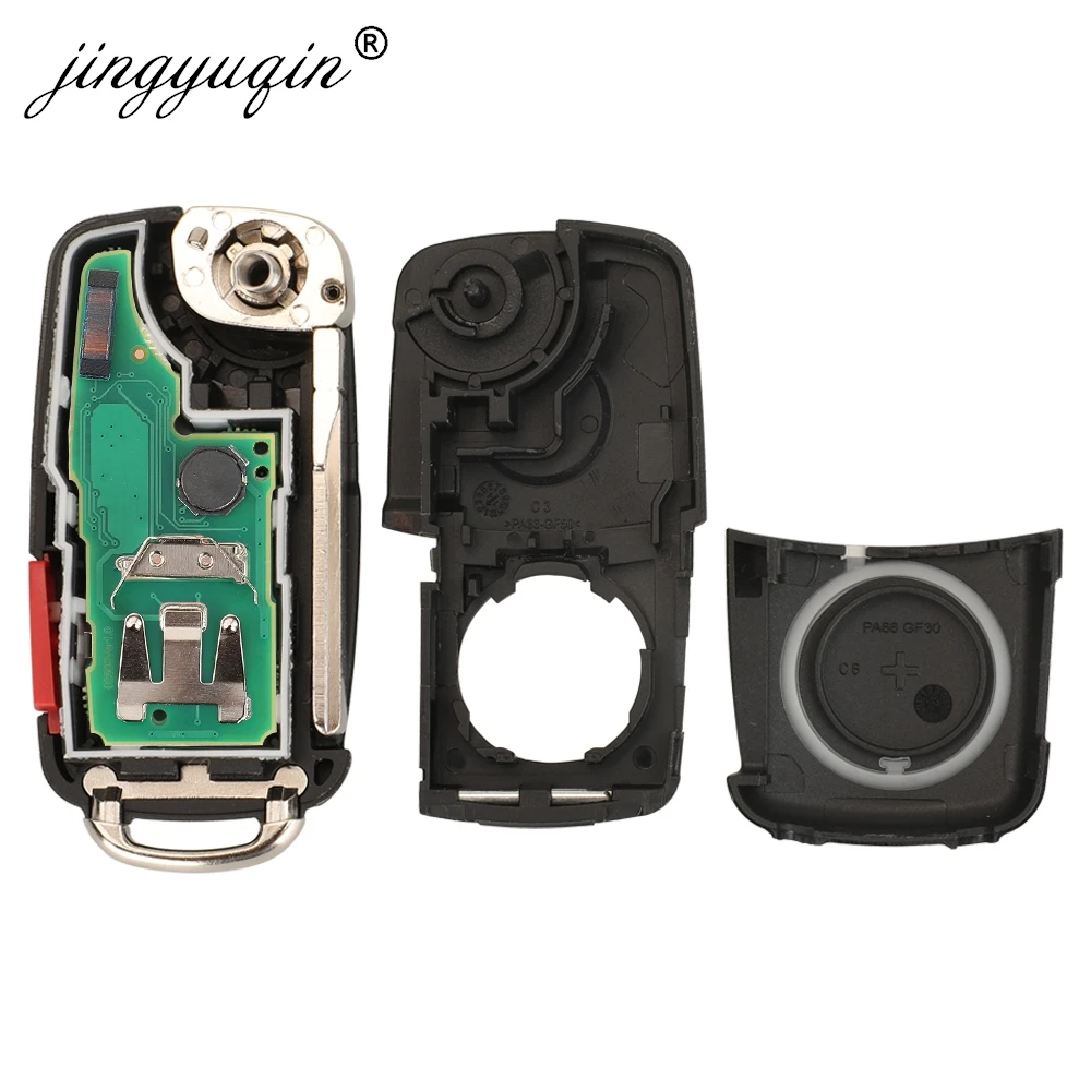 Jingyuqin-llave remota KeylessGo 5K0837202AK /BP, 315MHz, ID48, para Volkswagen, VW, Tiguan, Beetle, EOS, GOLF, JETTA, PASSAT, NBG010206T