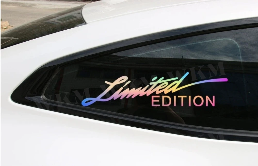 8 Colors Vinyl Sticker Window Sticker Car-styling 3D LIMITED EDITION Decoration Reflective Laser Decal For Car Accessories