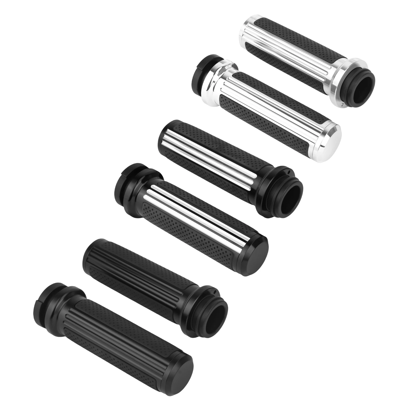 Motorcycle 1'' 25mm Electronic Throttle Handle Bar Hand Grips Handle Grip CNC For Harley Touring Electra Glide Softail Fat Boy