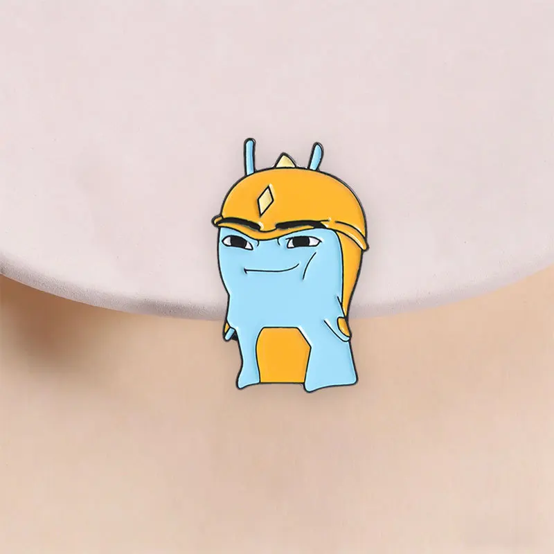 Animal Brooches Cartoon Insects With Helmets Metal Badges Small Gifts Wholesale Backpack Accessories Cap Pins for Backpacks Pin