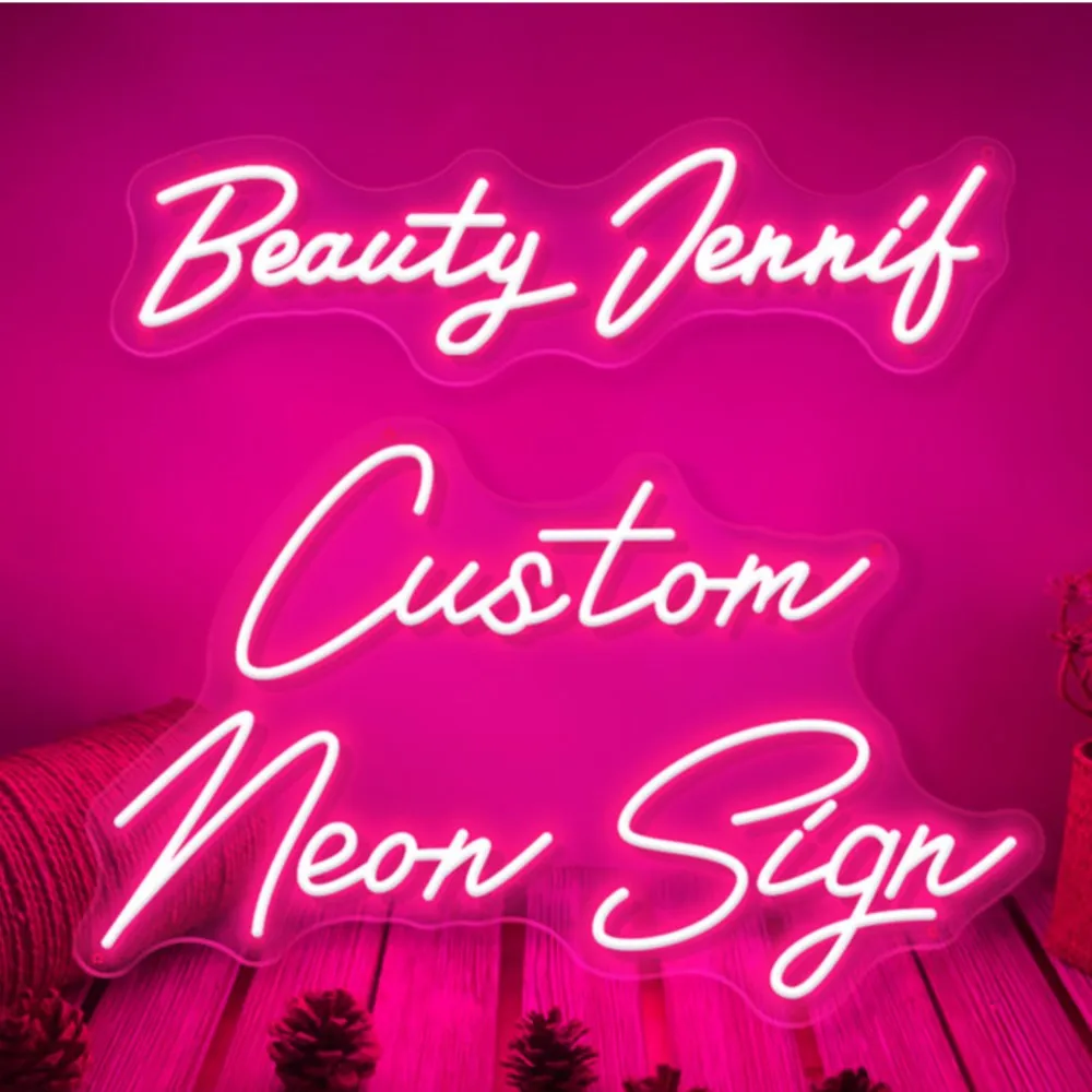 Private Custom Neon Led Sign Personalised Neon Light Wedding Party Birthday Decor Bedroom Decoration Store Business Name Design