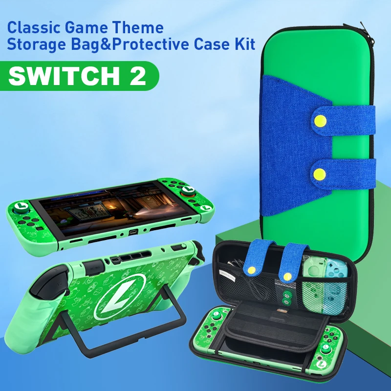 For NS Switch 2 Case Shell Cover Skin Luig Style Portable Hard Protective Storage Bag  For NS Switch 2 Game Accessories