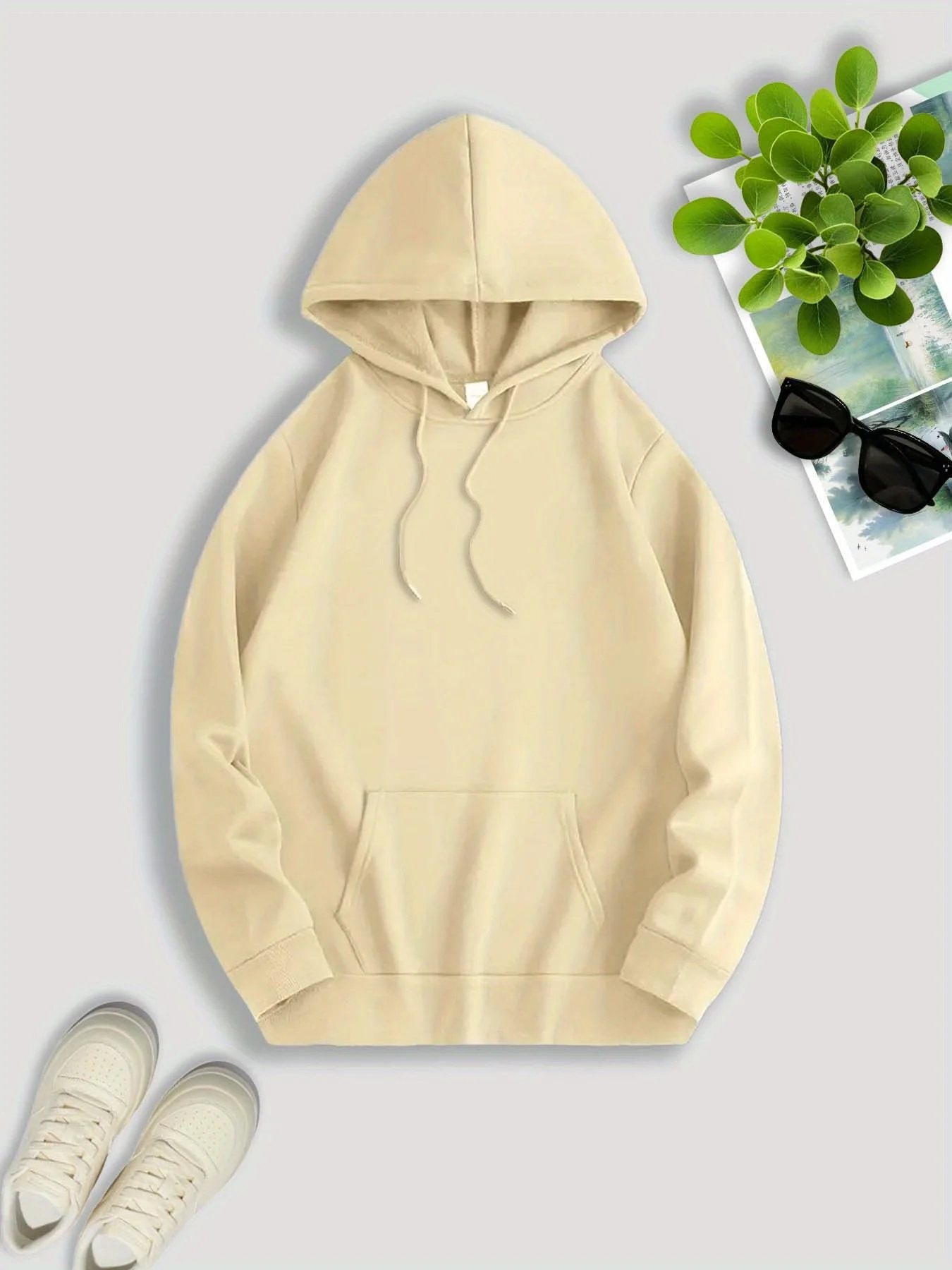Herren Sport Hip-Hop Hoodie mit Skelett-Last-Supper-Rückendruck, Streetwear, lockerer Fleece-Pullover, lässiges Herren-Outfit – Detail 9
