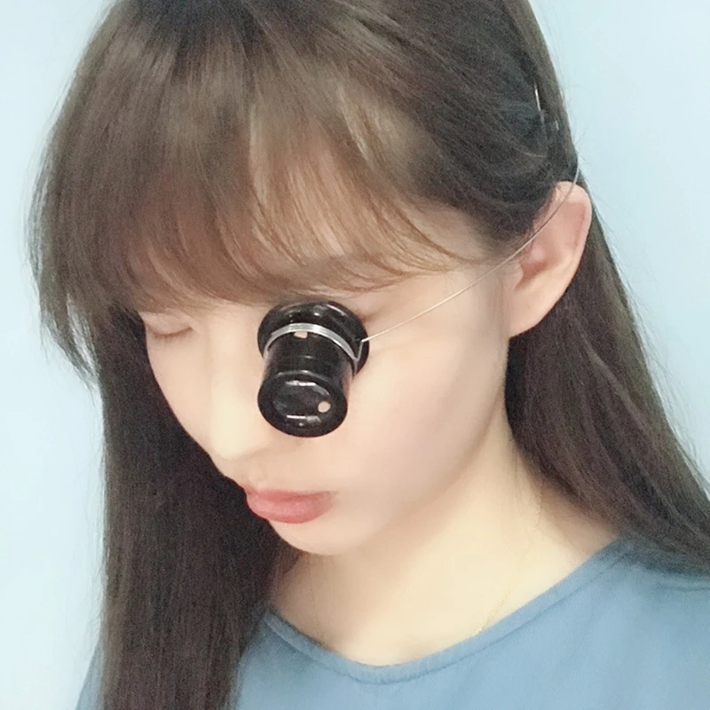 Monoculars Magnifier Magnifying Glass Watchmakers Loupe Lens Jeweler Watch Eye Len Repair Tool 3X/5X/10X /15X /20XX