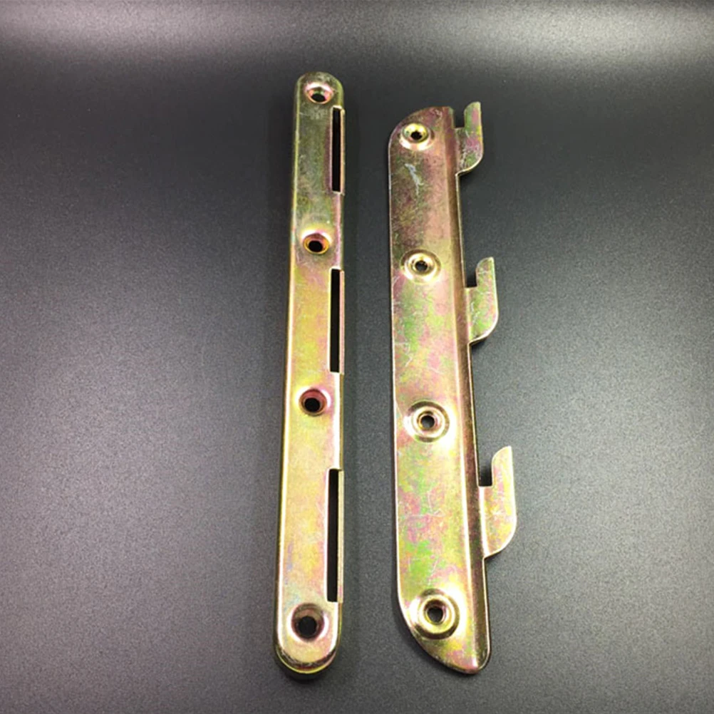 

4 Pcs 8 Inch Bed Hinge Accessories Strong Metal Plates Brackets Connectors Furniture Hardware Bed-rail Hook Supplies