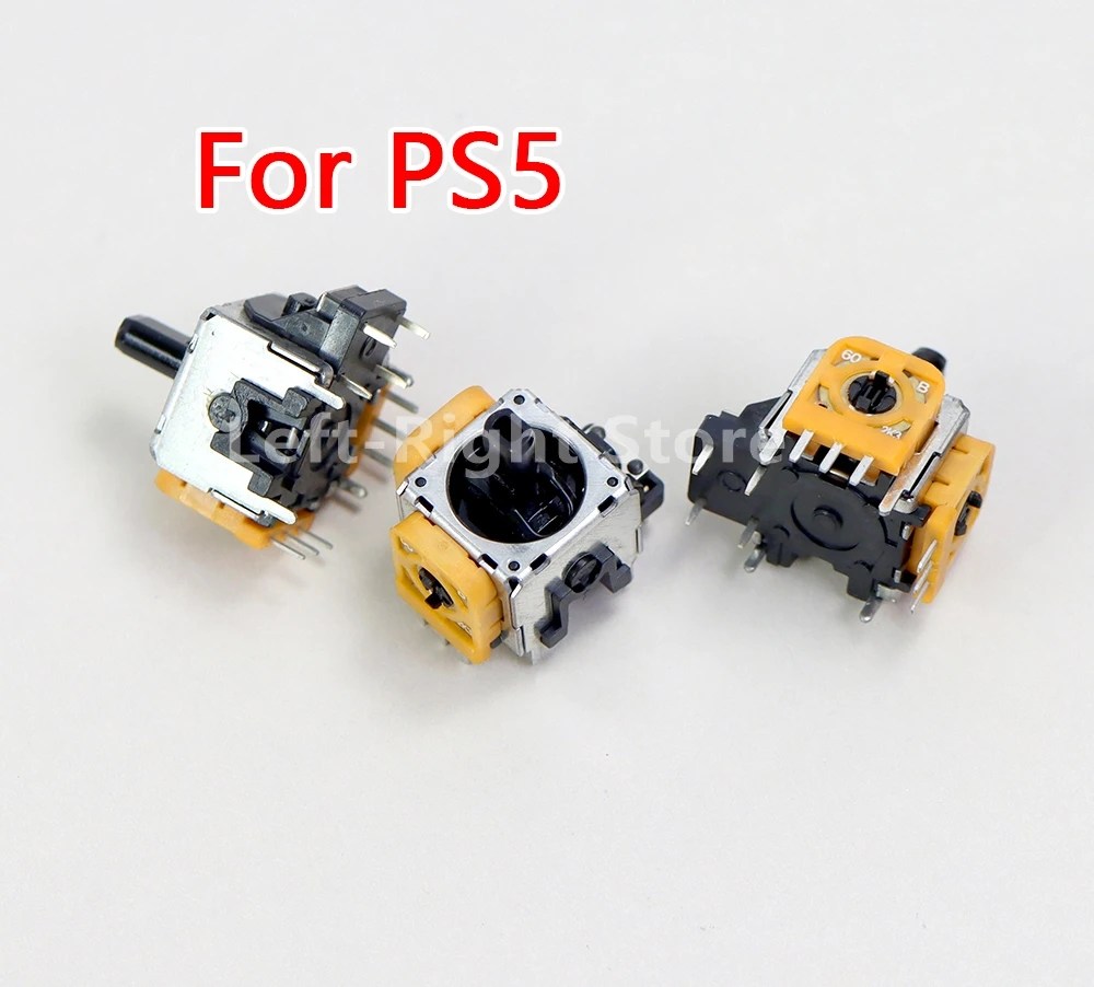 20PCS Para PS5 2.3K Amarelo 3D Analógico Para Playstation 5 Controlador Joystick Módulo Sensor Potenciômetros