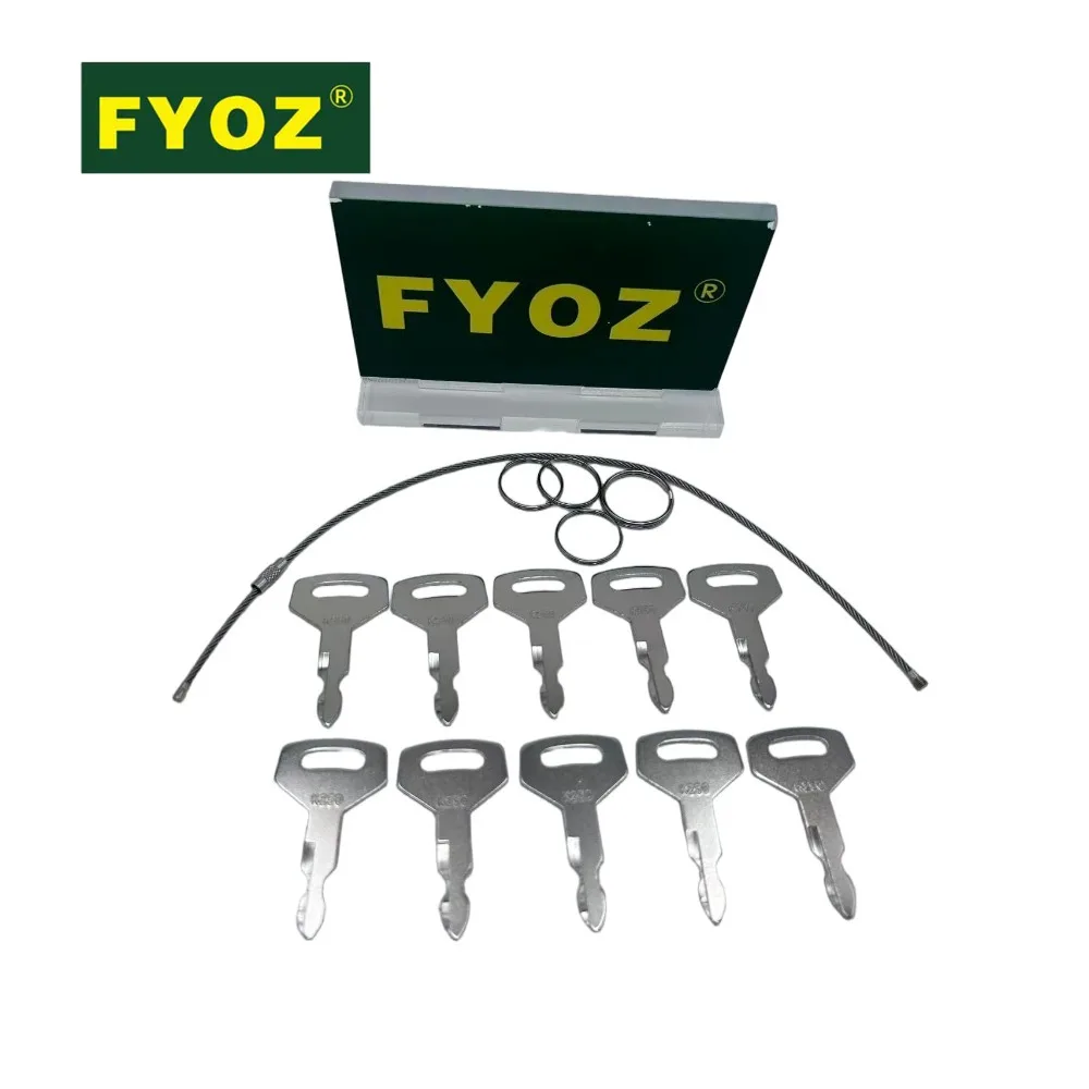 10PCS Ignition Key K250 2420WL2420 For Case/New Holland/Kobelco/Kawasaki Wheel Loader