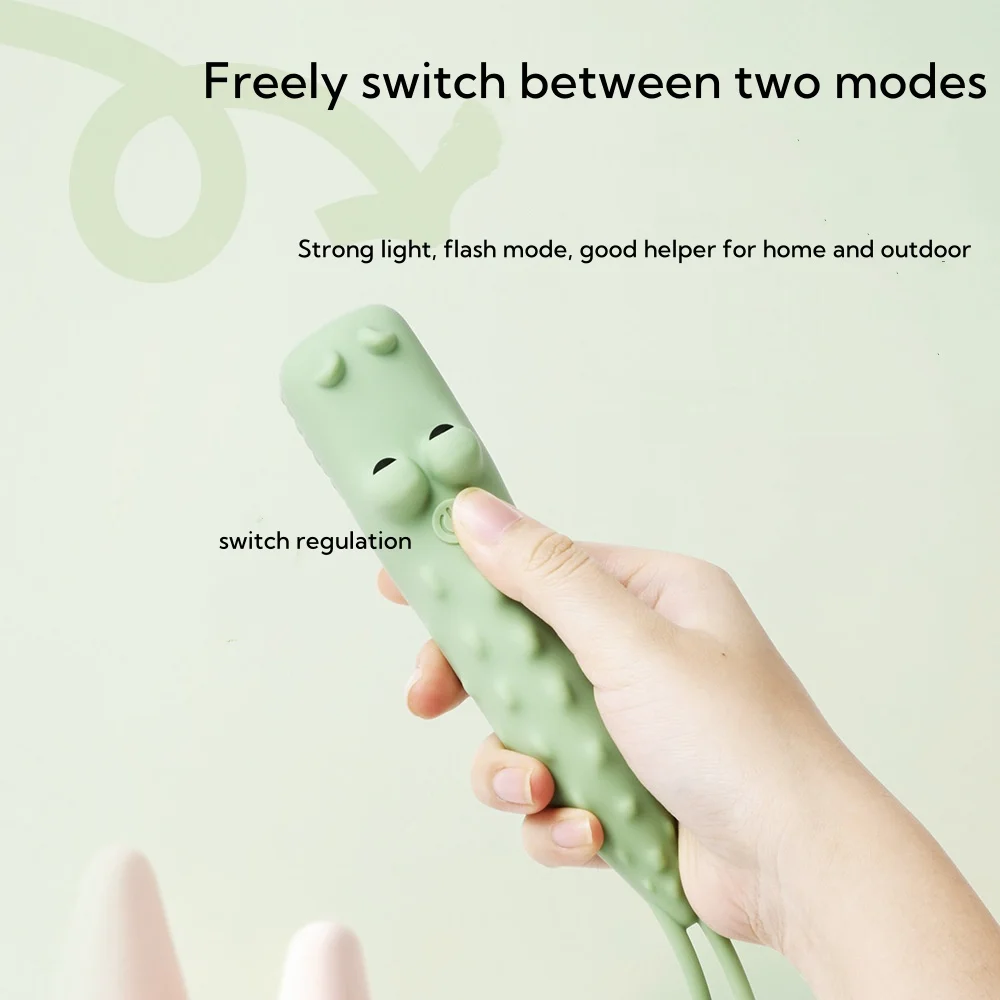 2025 Linterna de silicona animal Luz nocturna portátil recargable por USB para niños Camping al aire libre Senderismo