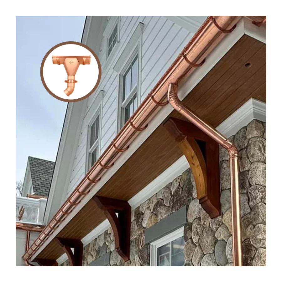 

Wholesale Hot Stylev KME Seamless Gutter Classic Copper Rain Gutters With Top Selling