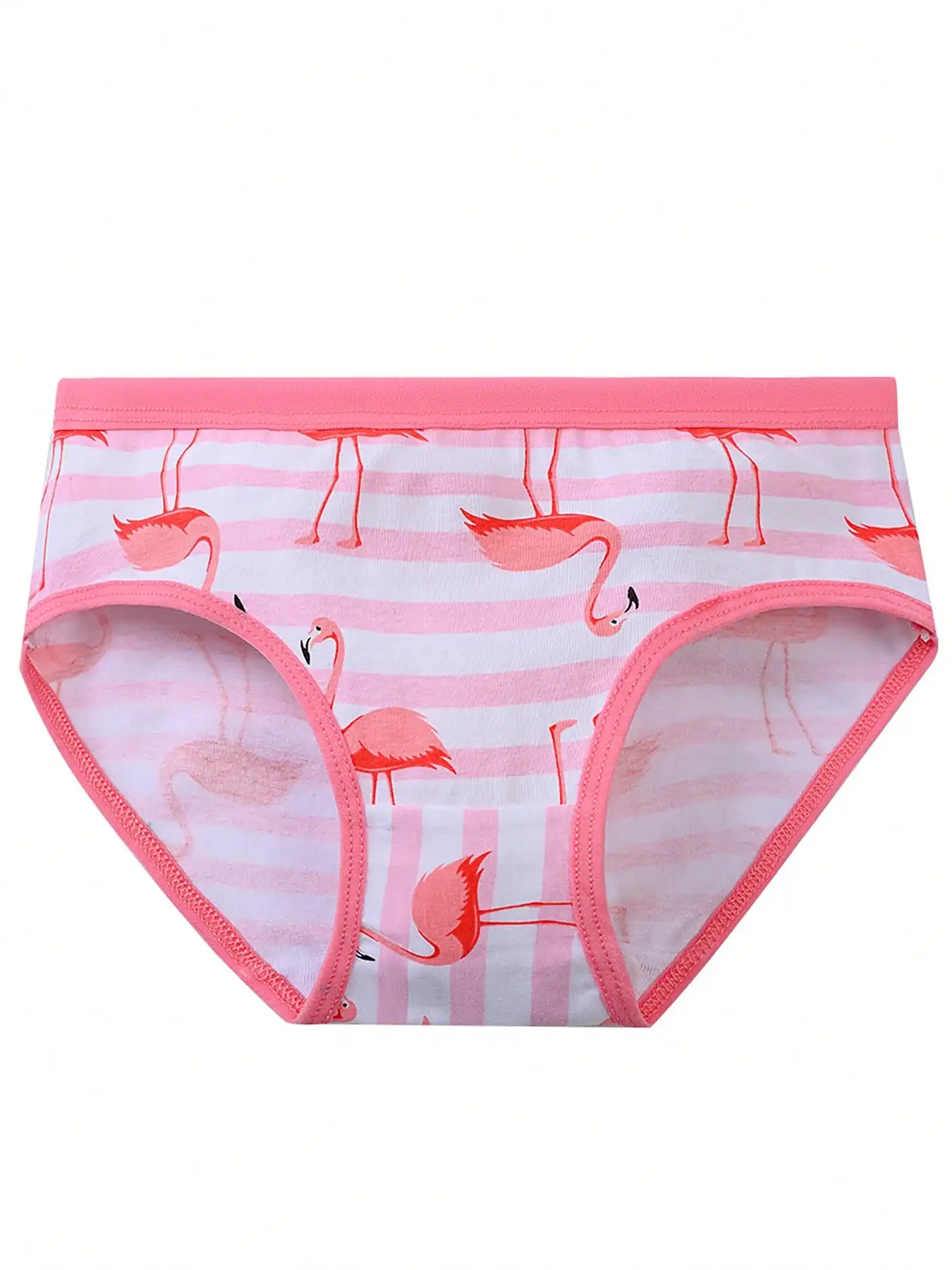 Random 6-pack Girl's Four Seasons Cute Cartoon Underwear Soft Triangle Underwear Comfortable Breathable Triangle Shorts