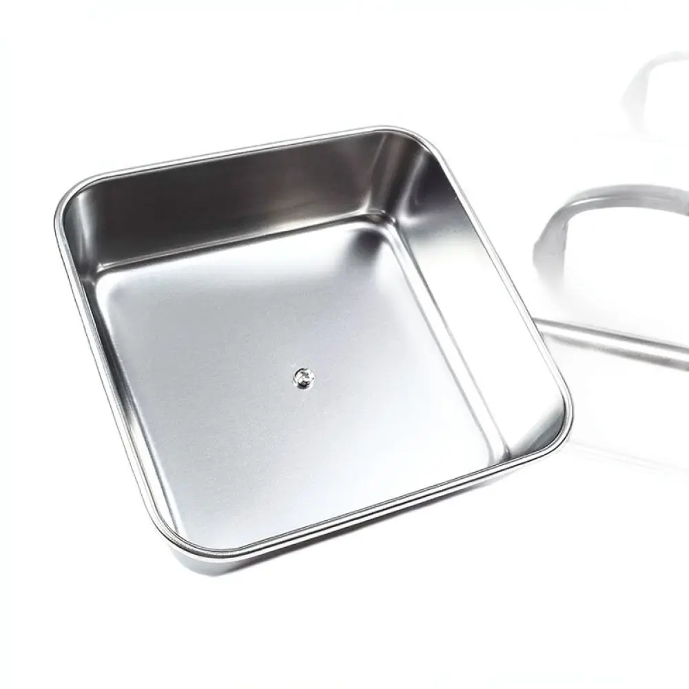 Stainless Steel Square Basting Dome For Griddle BBQ Steak Burger Cheese Melting Lid Kitchen Heat Concentrator