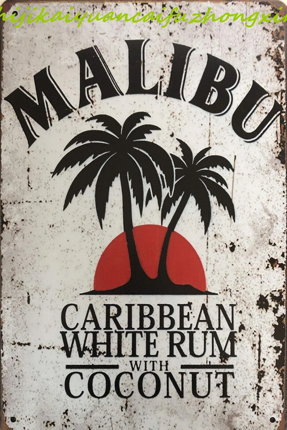 Funny Tin Signs for Men Tin Sign Vintage Chic Art Decoration Poster Malibu Rum for Home Bar Cafe Farm Store Garage Club Metal De