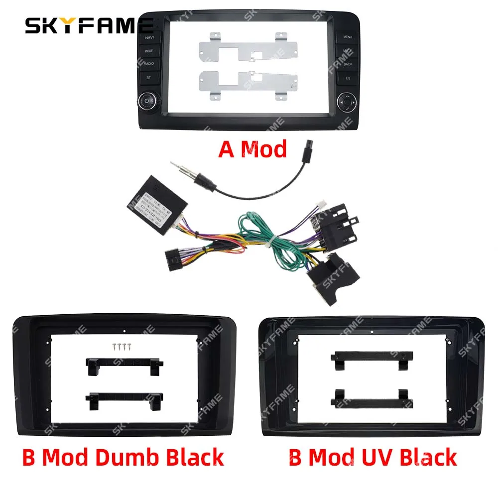 SKYFAME Car Frame Fascia Adapter Canbus Box Decoder For Benz ML GL ML350 GL320 X164 W164 Android Radio Dash Fitting Panel Kit